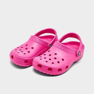 Hot pink Crocs size 6 toddler